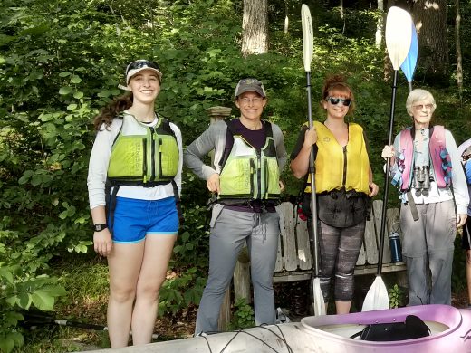 Annabelle about to lead a paddle